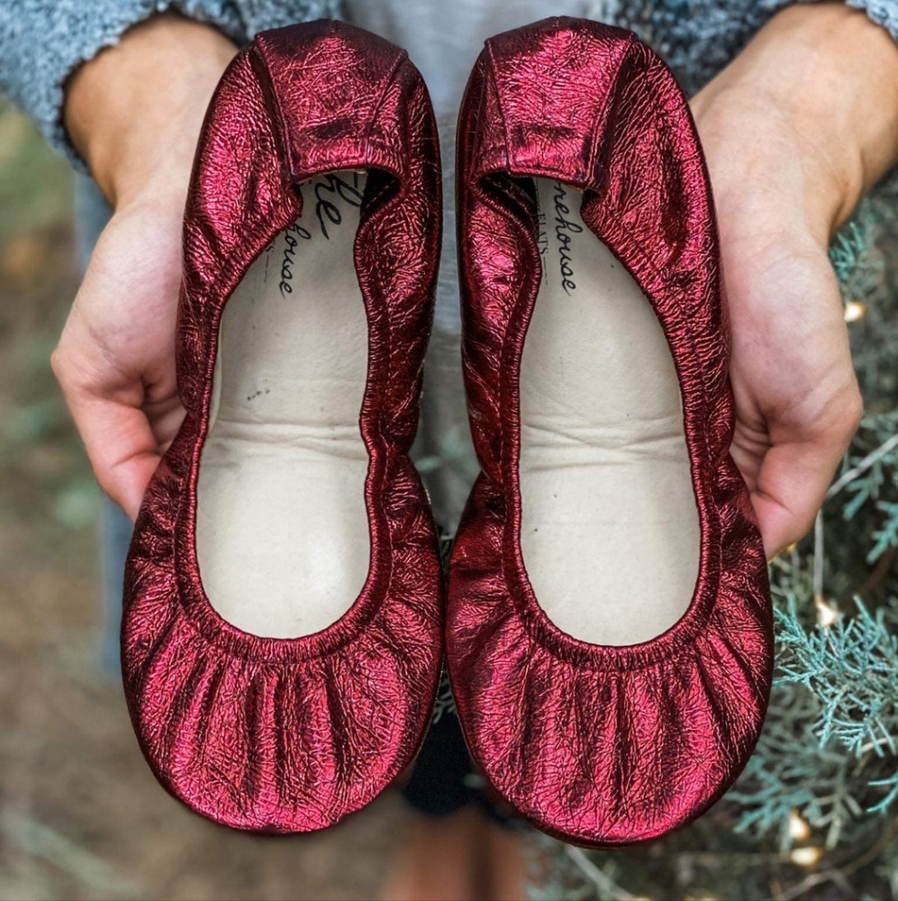 Storehouse Flats Cranberry Foil *Brand New*